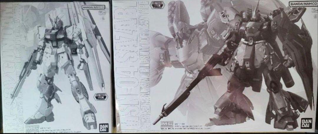 MG νガンダム サザビー Ver.Ka メカニカルクリア　2点セット