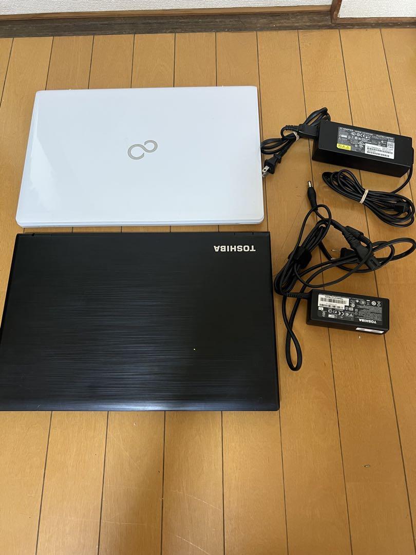 TOSHIBA 富士通 ノートPC 2台セット