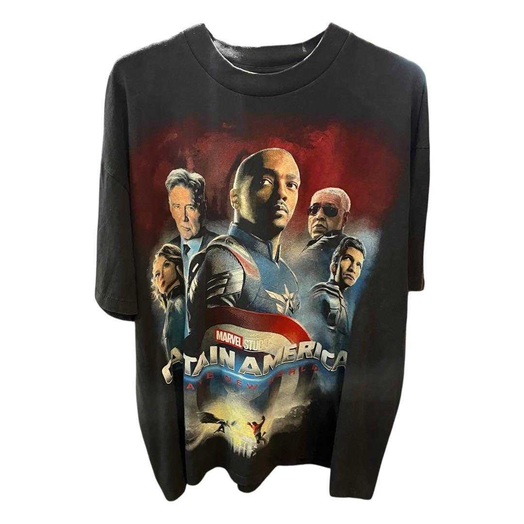 古着　marvel キャプテンアメリカ　Tシャツ　マーベル　bootleg