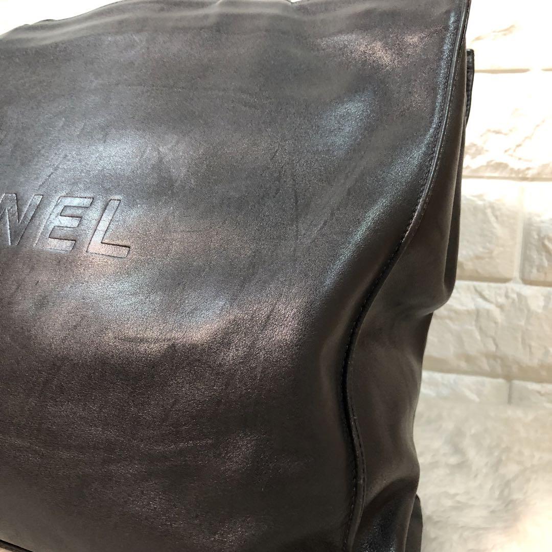 ★美品★ CHANEL シャネル トートバッグ ココマーク ラムスキン ブラック