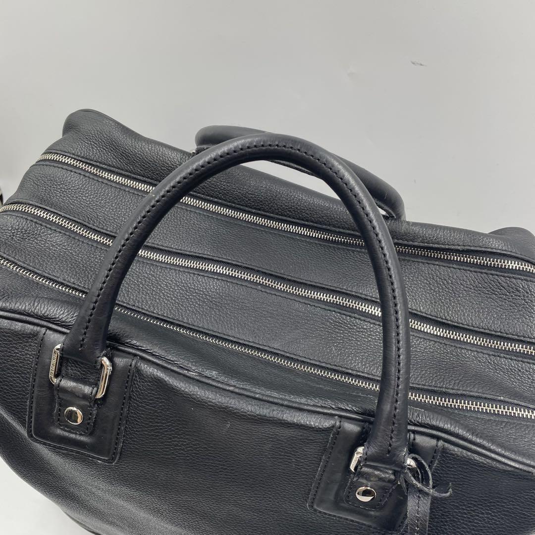 美品✨ドルチェ&ガッバーナ　ボストンバッグ　2way ロゴプレート　レザー　黒