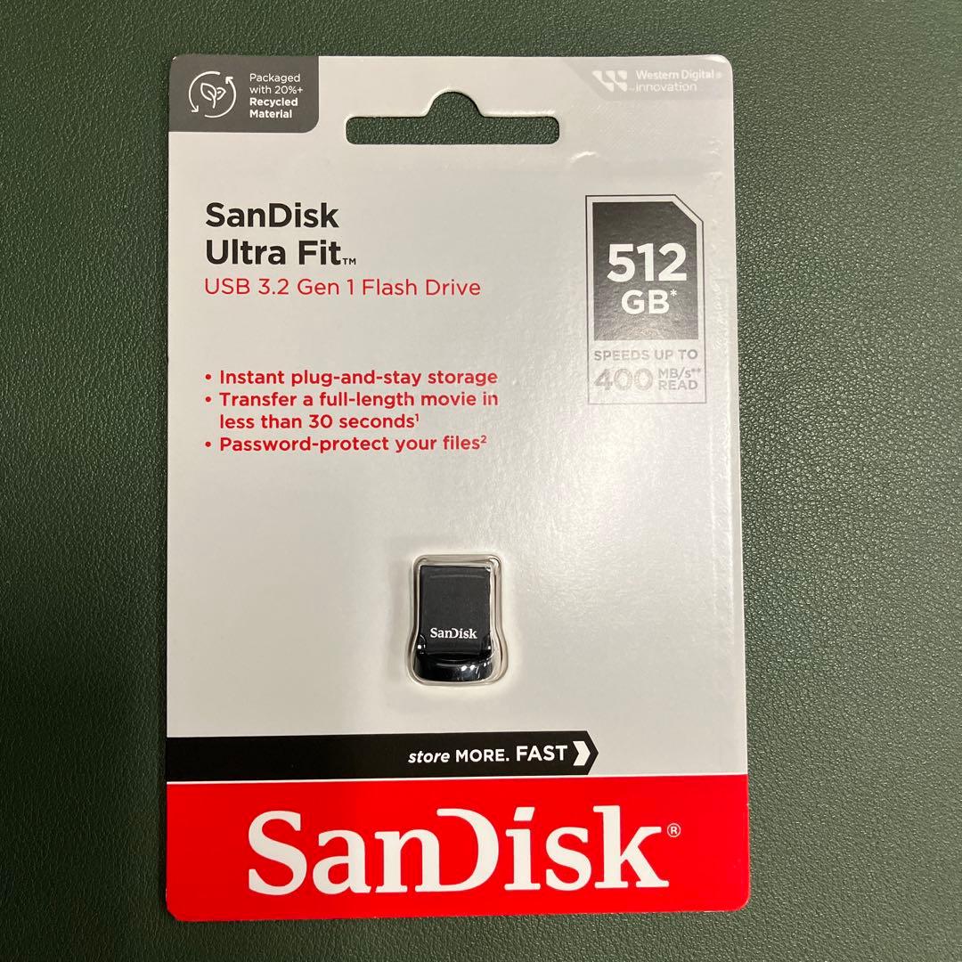 SanDisk Ultra Fit 512GB USBメモリ