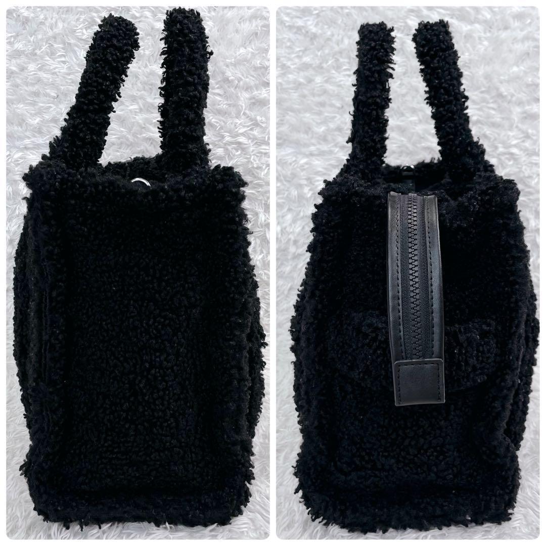 マークジェイコブス　トートバッグ　ザ　テディ　ボア　黒　ブラック