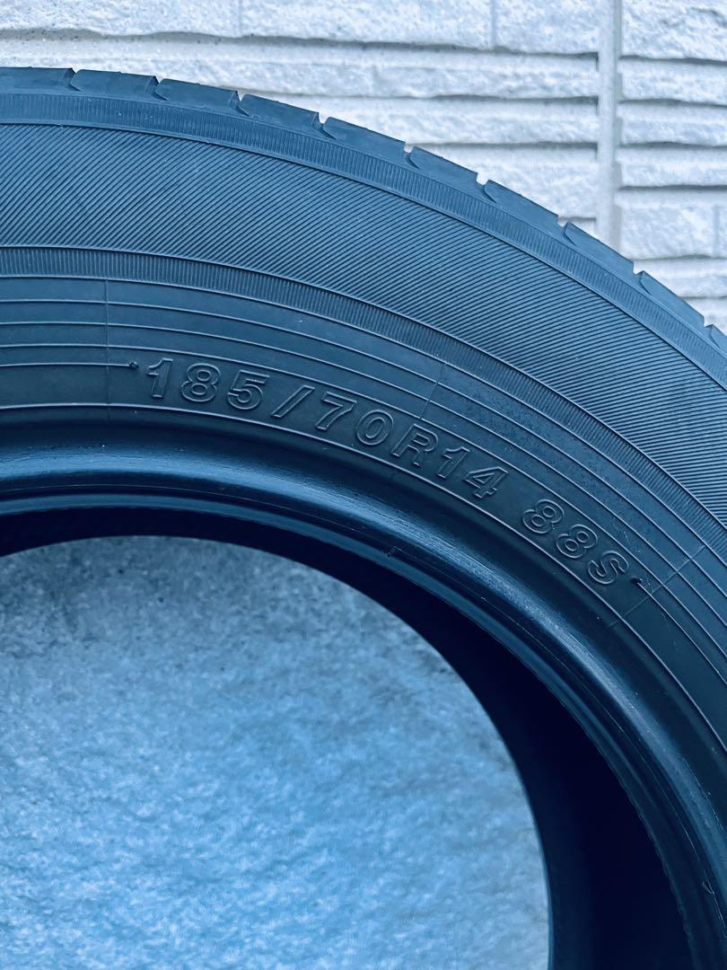 【送料込】バリ溝 185/70R14 ヨコハマ ECOS 2019年製