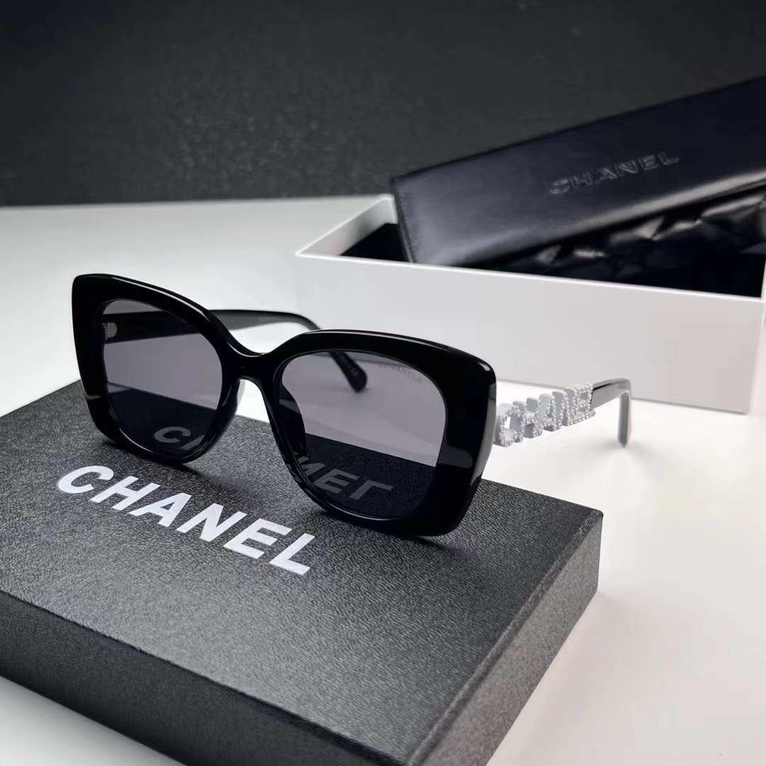 CHANEL ブラック キャットアイ サングラス CHANEL ブラック キャットアイサングラス - メルカリ