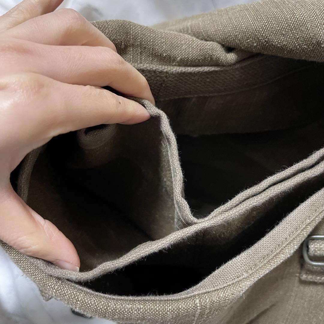 【ヴィンテージ】 フランス軍 TTA LINEN SHOULDER BAG