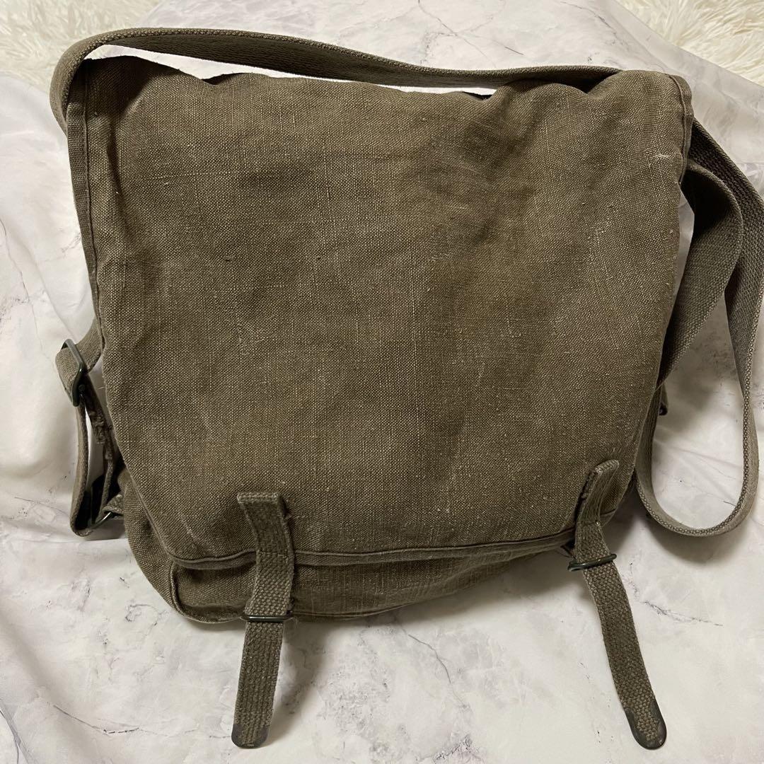 【ヴィンテージ】 フランス軍 TTA LINEN SHOULDER BAG
