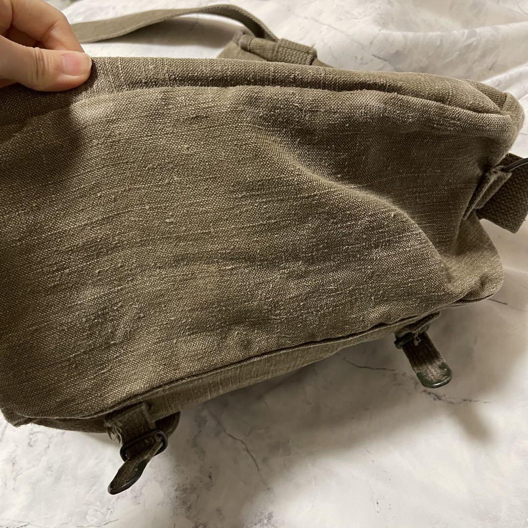 【ヴィンテージ】 フランス軍 TTA LINEN SHOULDER BAG