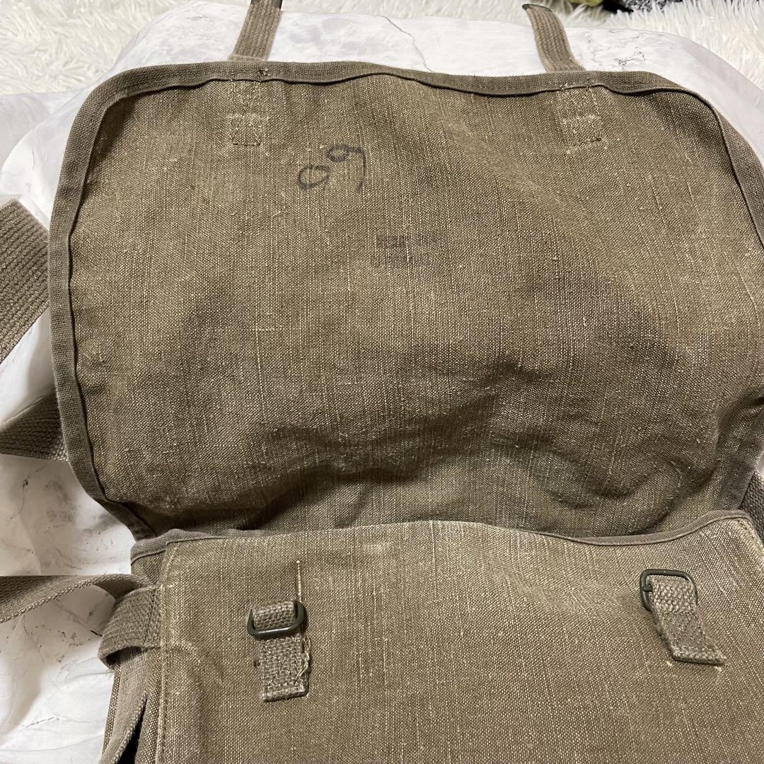 【ヴィンテージ】 フランス軍 TTA LINEN SHOULDER BAG