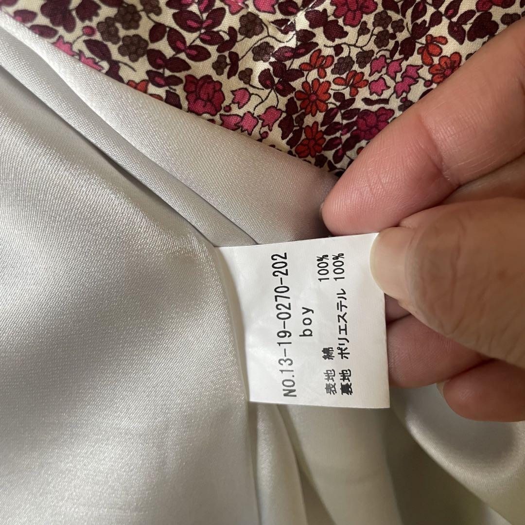 美品★BEAMS BOYリバティ 薄手コート 日本製