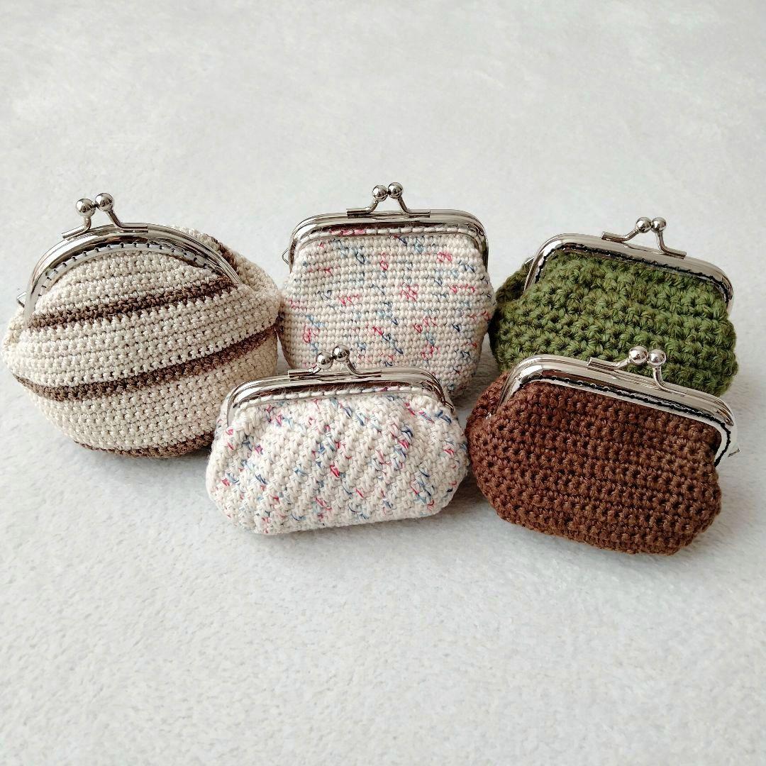 ハンドメイド　ガマ口5点 ハンドメイド がま口 5点セット