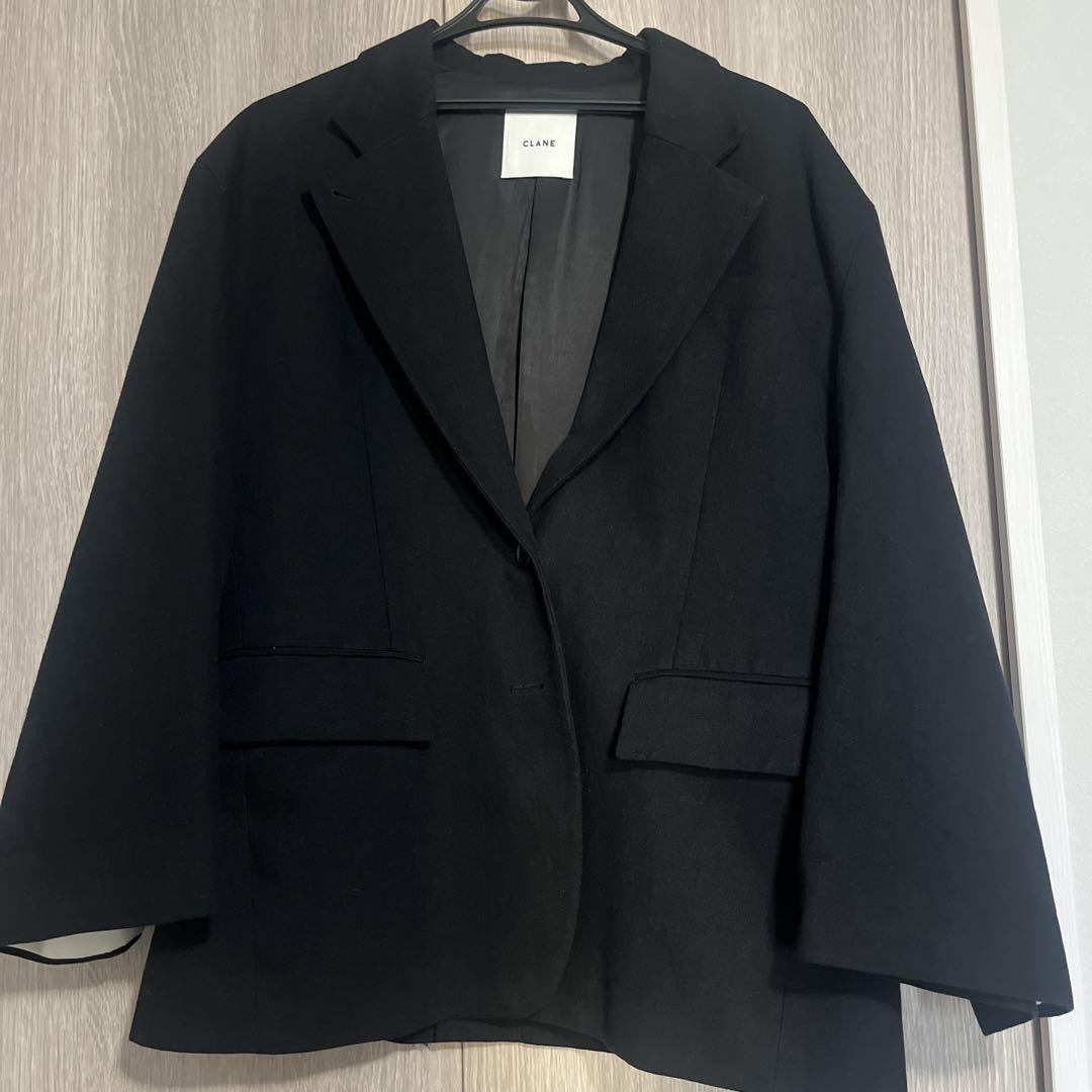 CLANE LOOSE BELL SLEEVE JACKETブラック2サイズ新品 LOOSE BELL SLEEVE JACKET