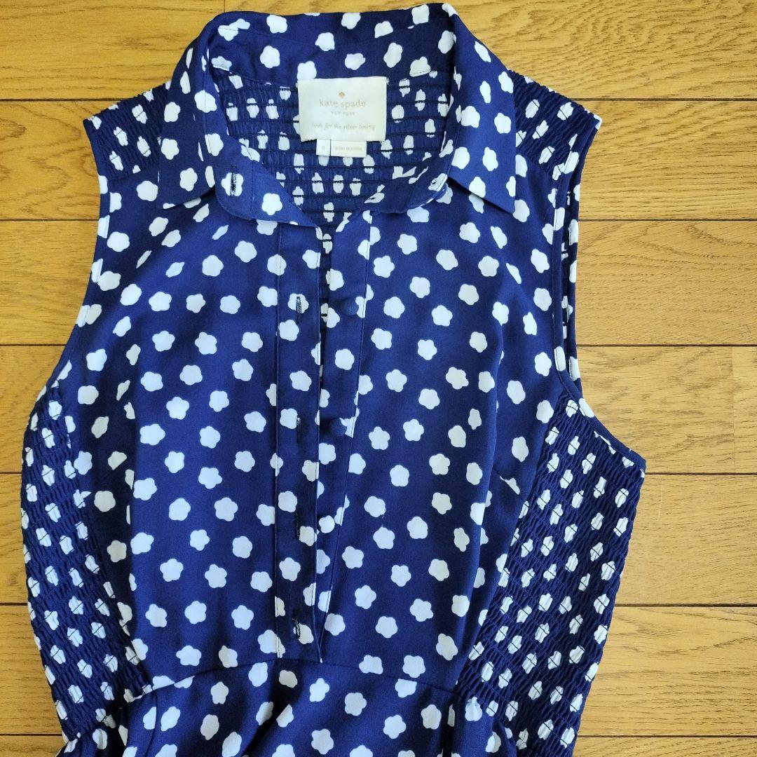 kate spade 水玉模様 ノースリーブワンピース kate spade 水玉模様 ノースリーブワンピース XS