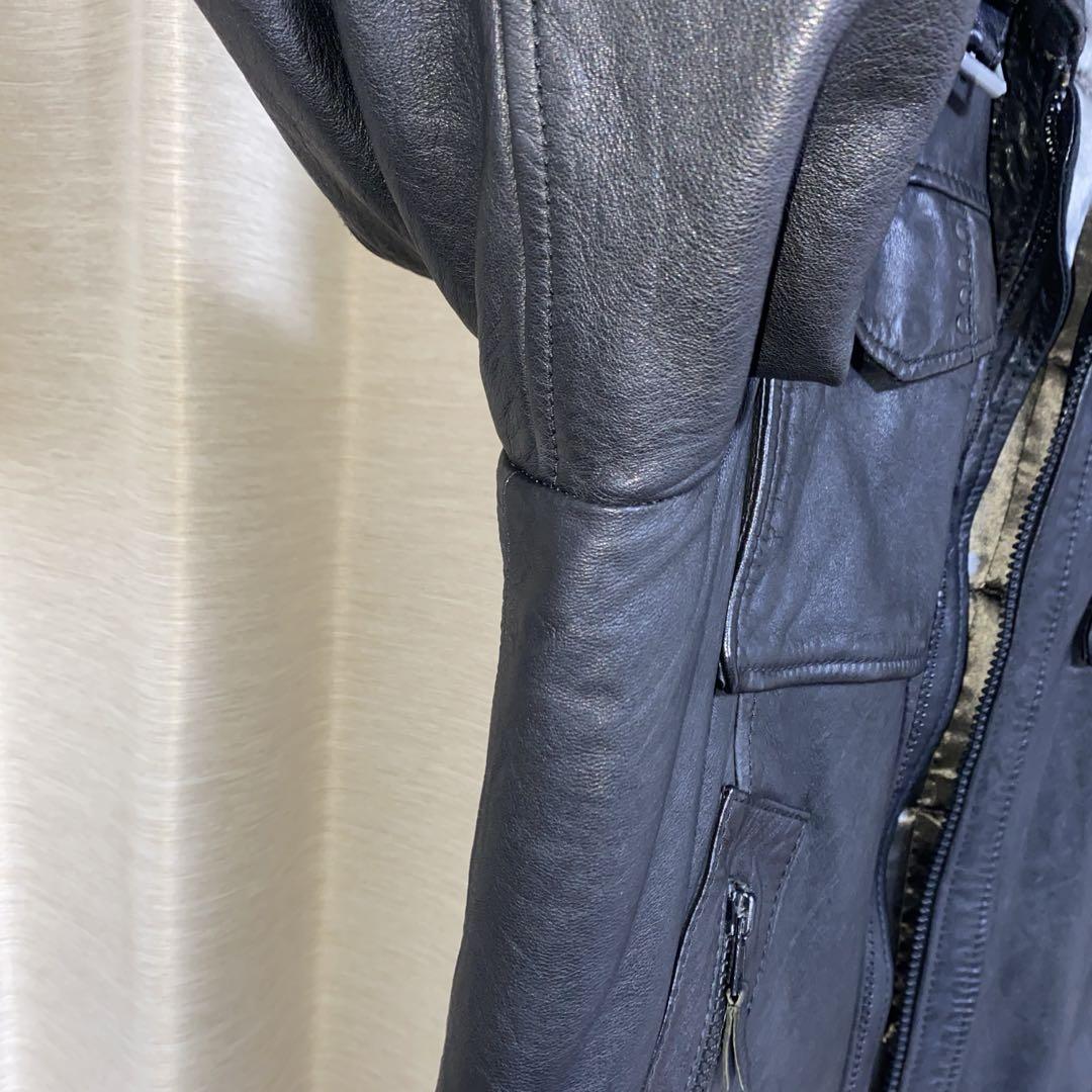 極美品　エナジー　ENERGIE　レザージャケット　牛革　XL