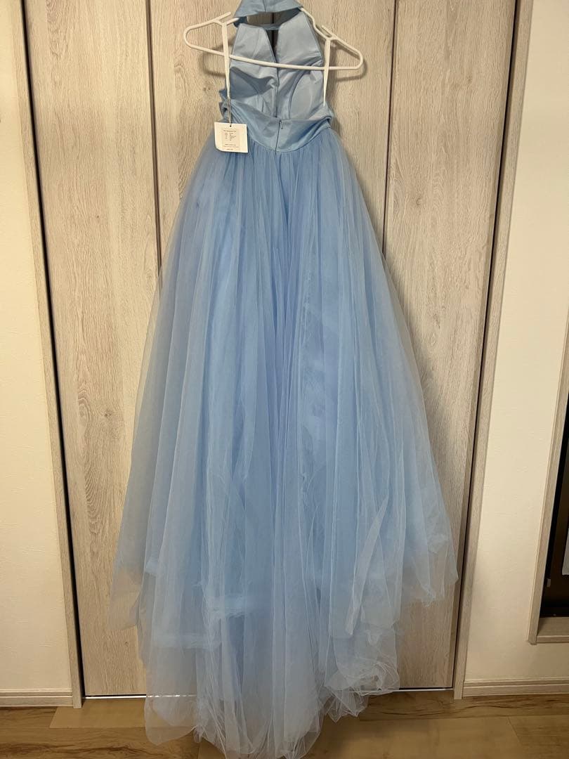 ライトブルー ロングドレスS