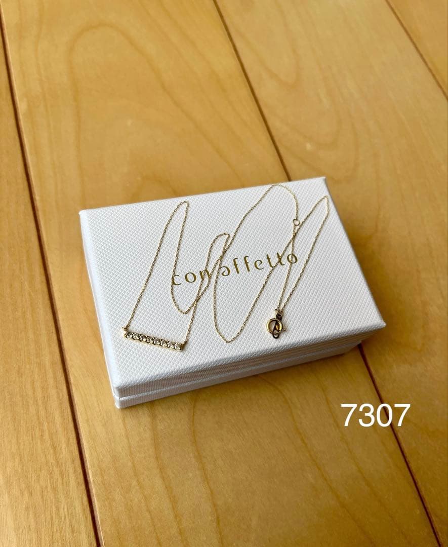 con affetto original K18 ダイヤバーネックレス