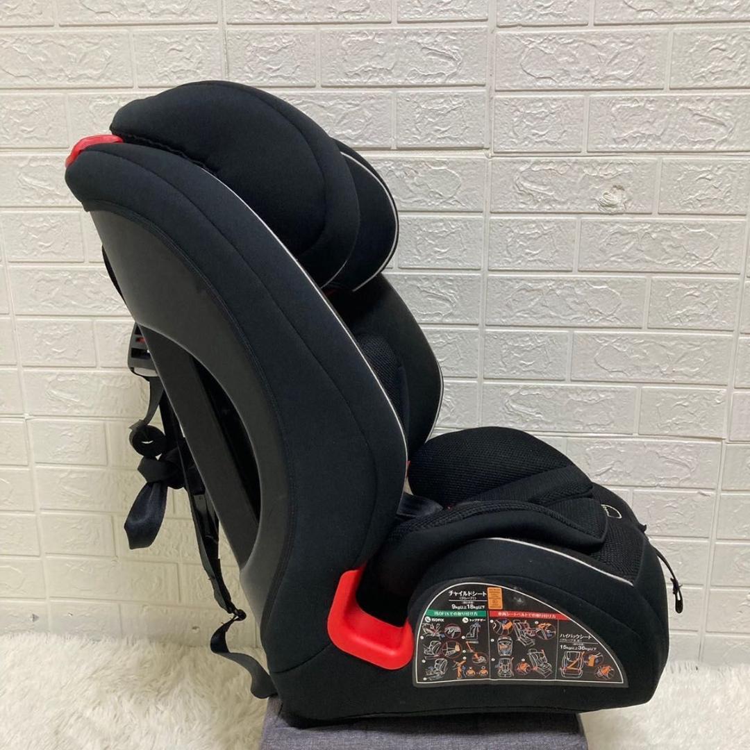 【良品】クレイドル ルント　ジュニアシート ISOFIX ブラック