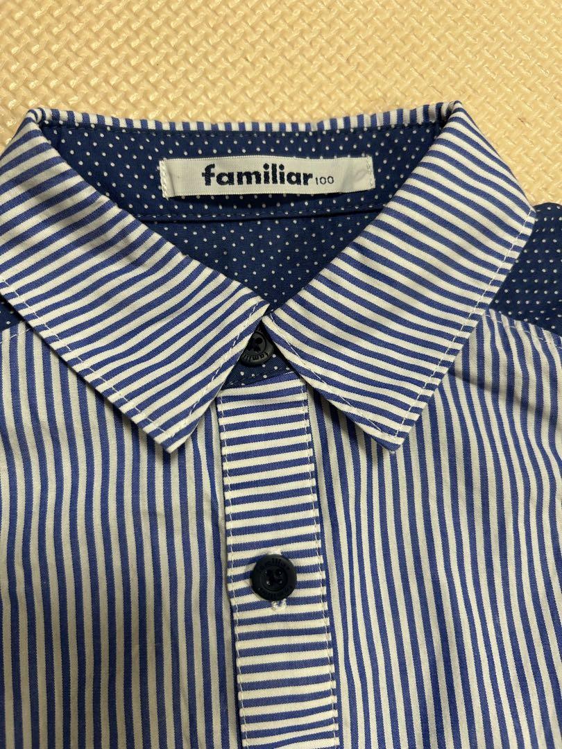 美品⭐︎familiar シャツ 100サイズ - メルカリ