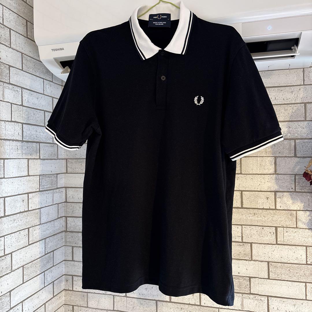 ビームス別注　FRED PERRY ブラックポロシャツ