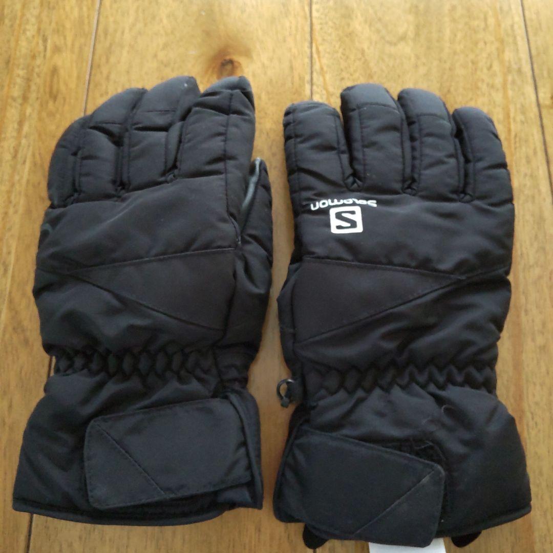 Salomon スキーグローブ L サイズ ブラック 冬 雪 - メルカリ