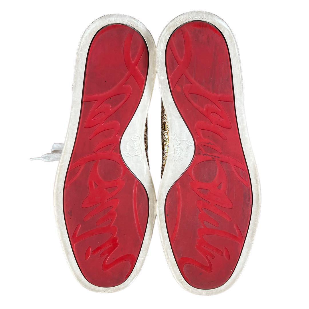 Louboutin クリスチャンルブタン グリッター ハイカットスニーカー