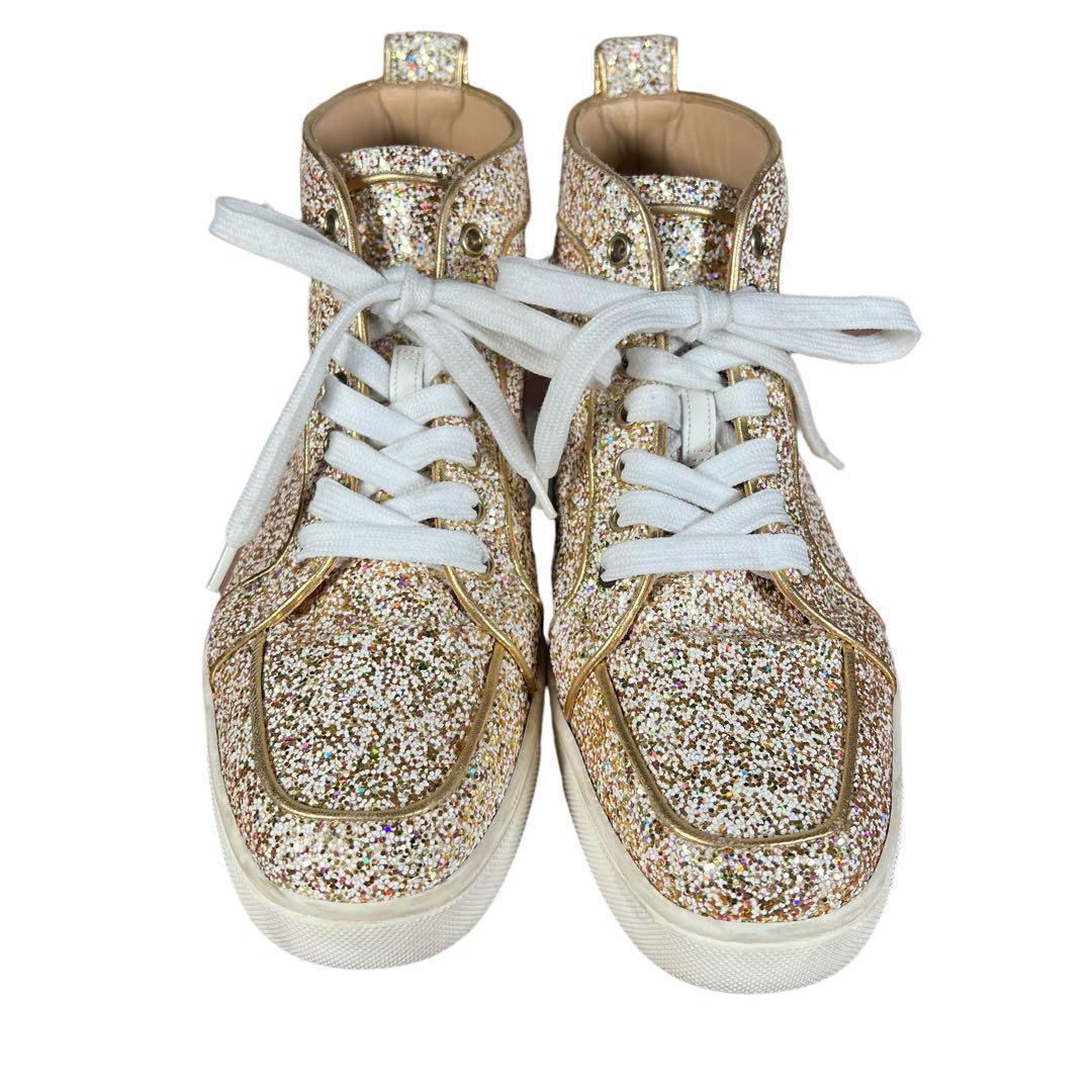 Louboutin クリスチャンルブタン グリッター ハイカットスニーカー