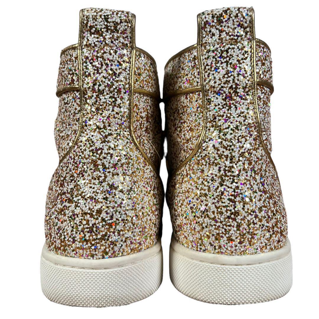Louboutin クリスチャンルブタン グリッター ハイカットスニーカー