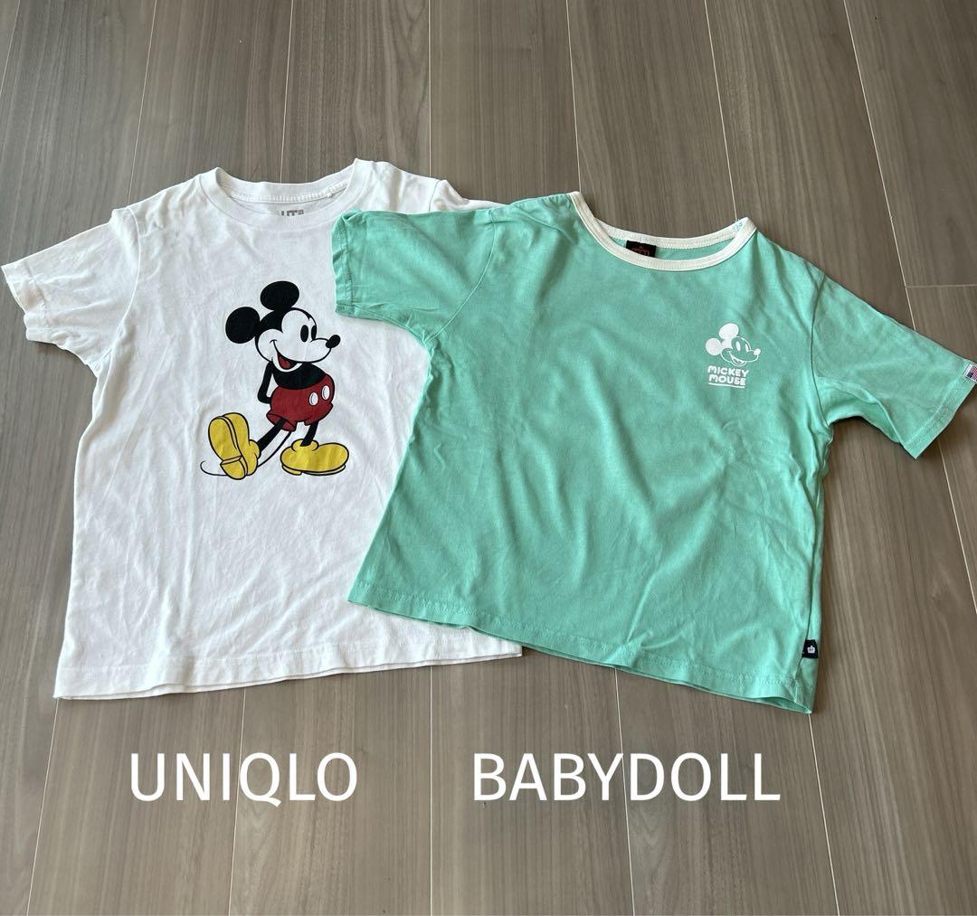 ミッキーマウスTシャツ⭐︎2枚セット ミッキーマウス Tシャツ 2枚セット 100cm - メルカリ