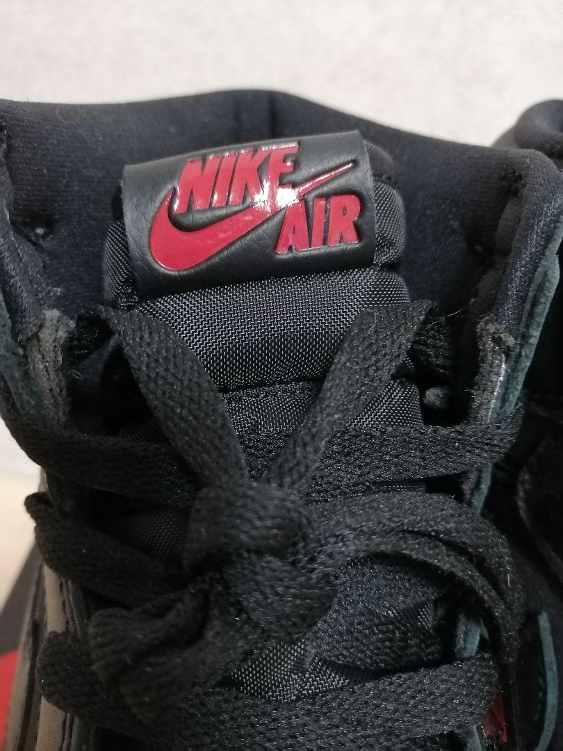 NIKE AIR JORDAN 1 RETRO HI BLACK/GYM RED