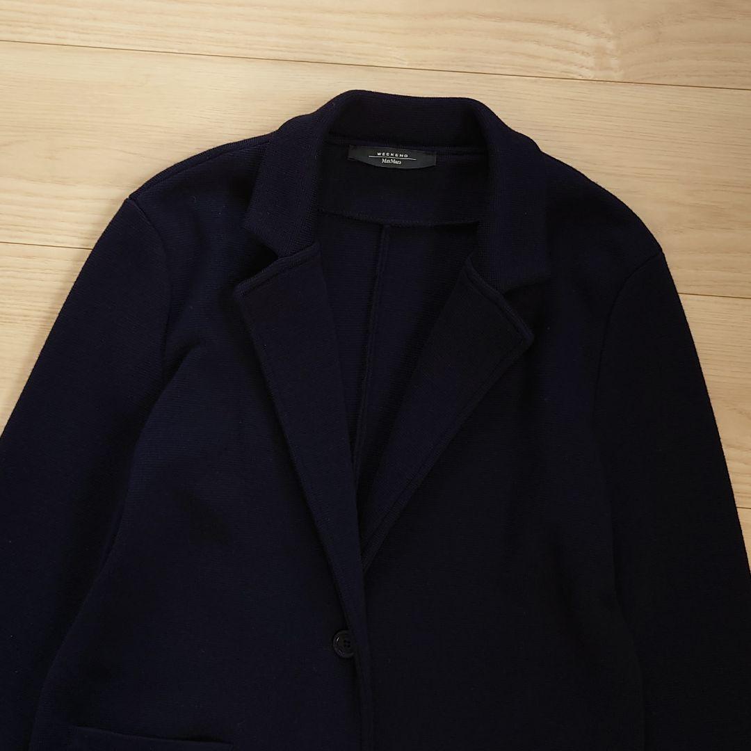 Max Mara ピュアヴァージンウールニットジャケット/ニットコート ...