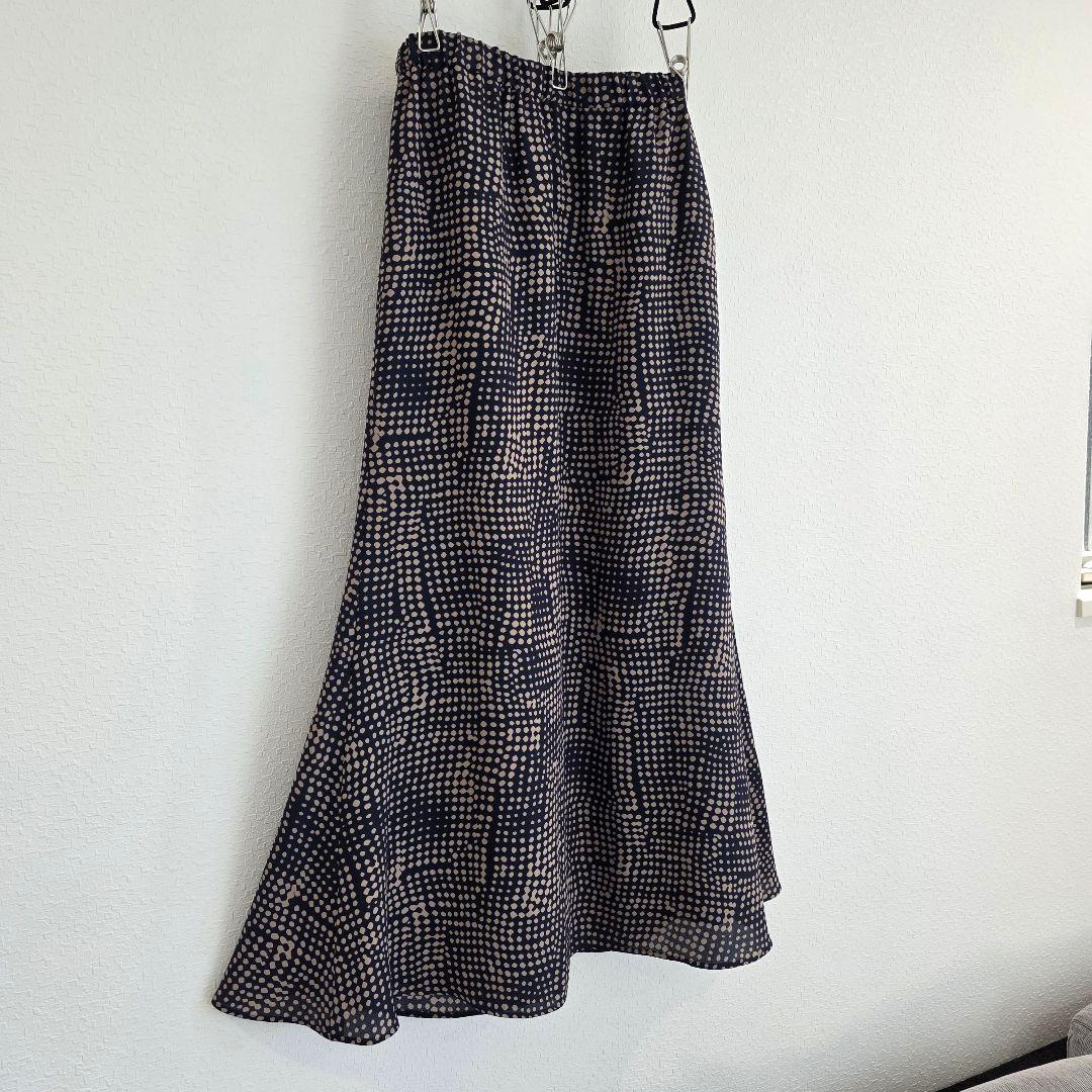 セオリーリュクス セミフレアー スカート マーメイド ドット 38