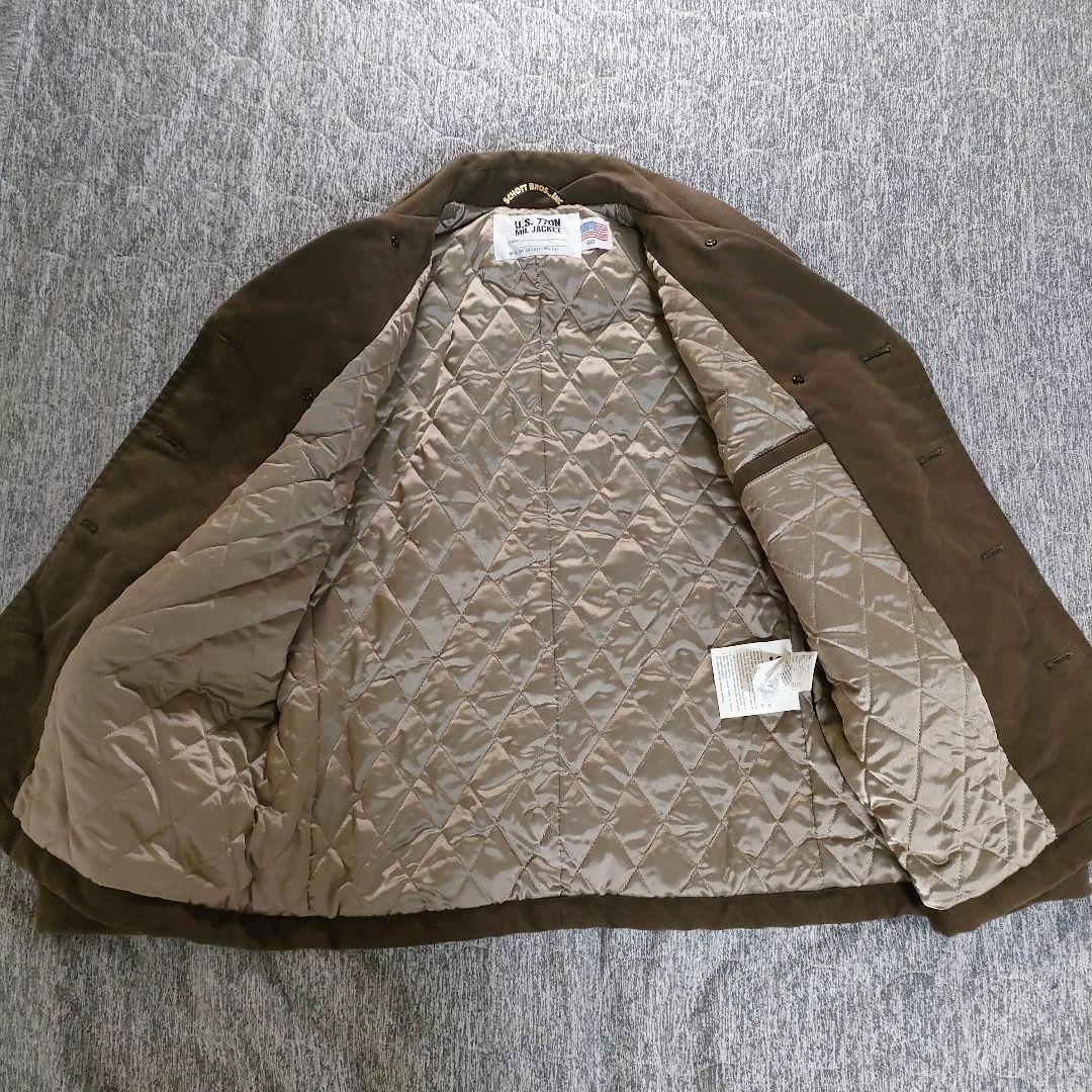 希少 ショット Schott 金ボタン 牛革 Pコート ジャケット サイズ40