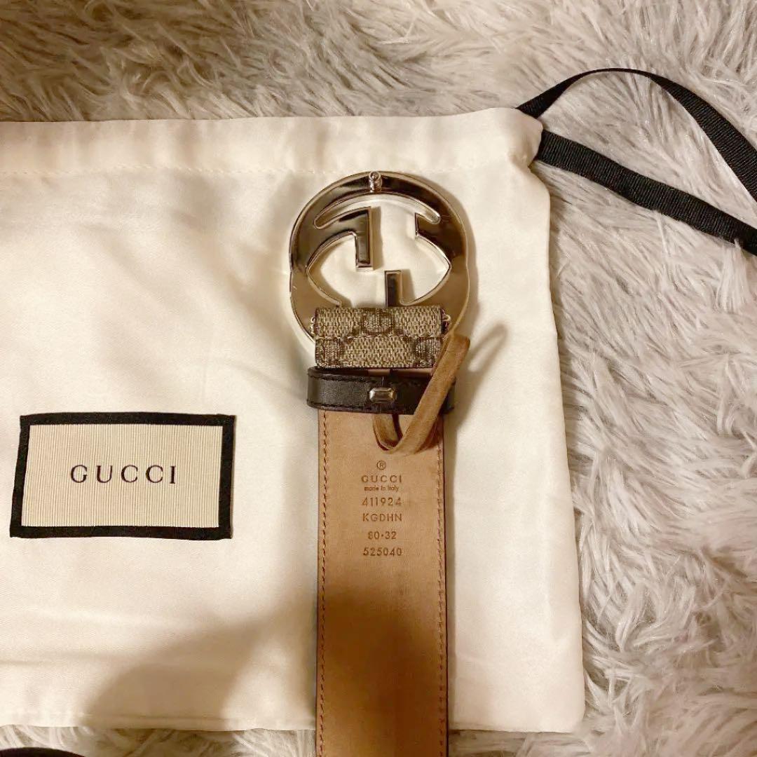 最安値大人気 グッチGUCCI インターロッキング スプリームベルト tepLU-m44383521858 特価定番