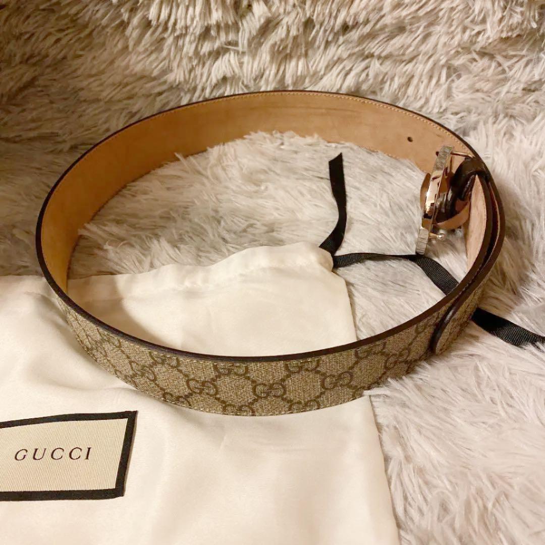 最安値大人気 グッチGUCCI インターロッキング スプリームベルト tepLU-m44383521858 特価定番