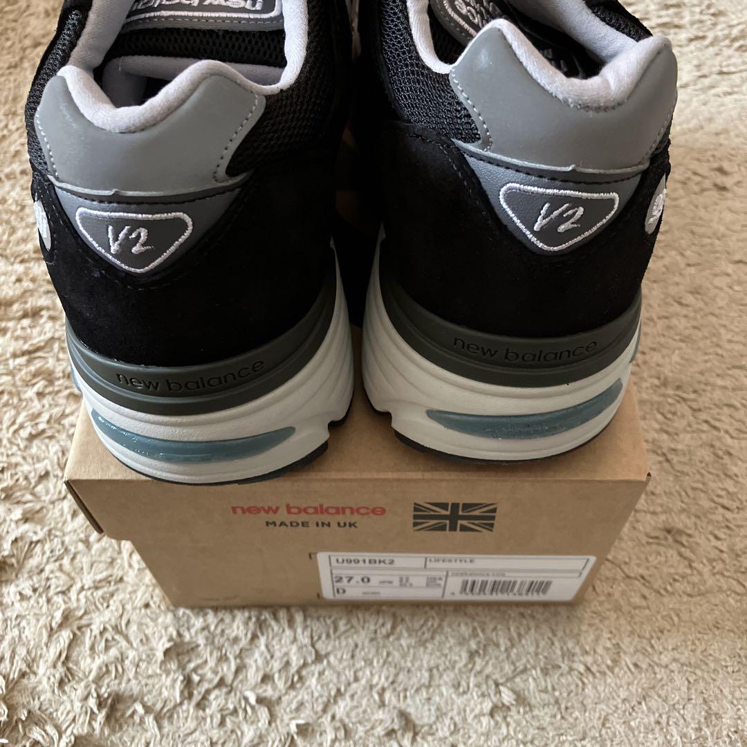 靴 New Balance 991V2 \"Black\" 27.0cm