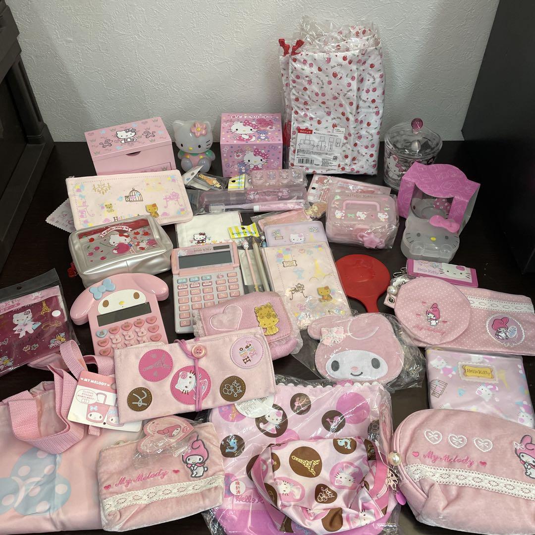 日*4様 マイメロディ ハローキティー文房具セット ピンク