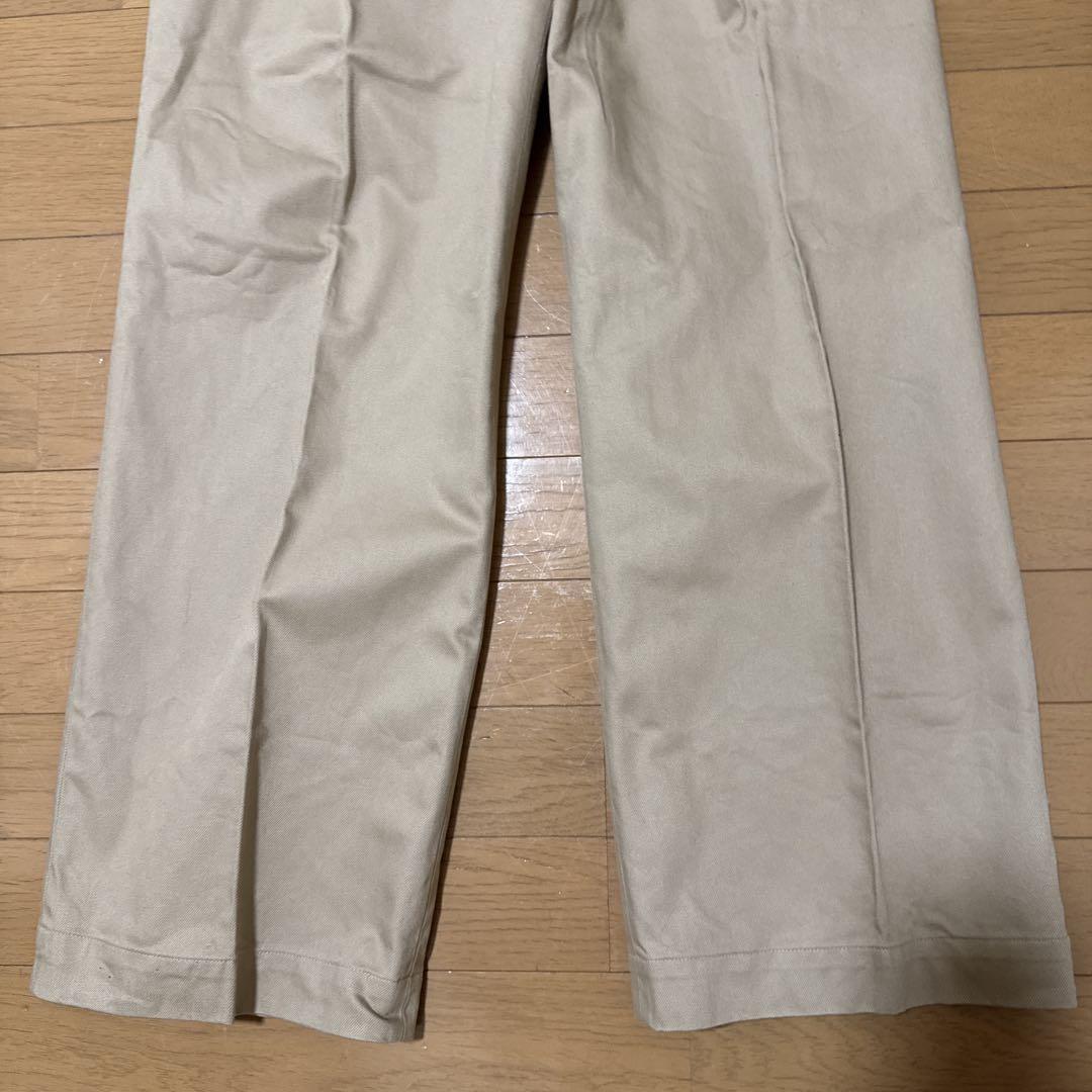 新品未使用プラージュplageベージュ ドレスチノパンツ ワイド