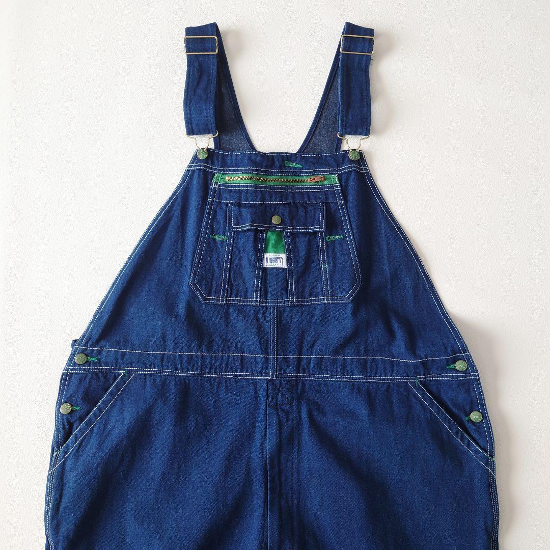 Liberty 濃紺デニムオーバーオール/サロペット 古着/W48L32