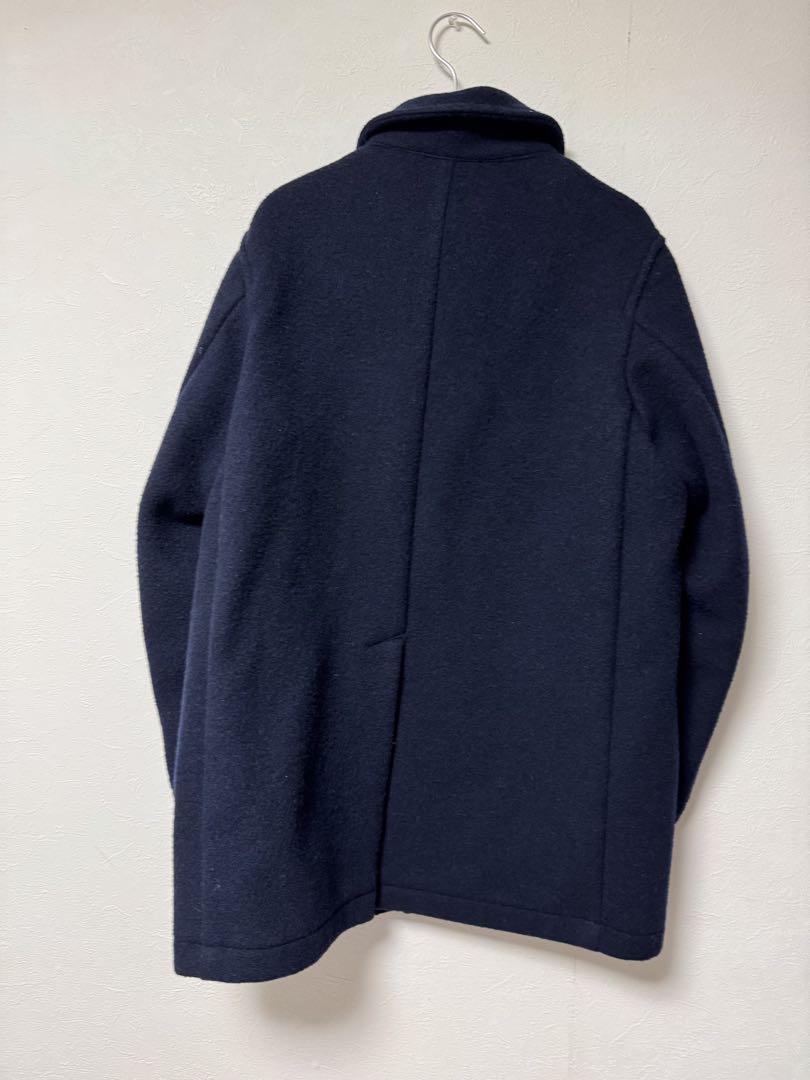 DANTON ウールモッサコート 42 ネイビー