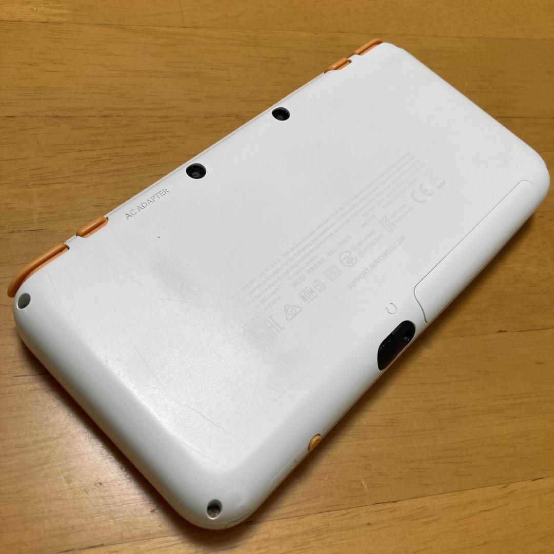 New 2DS LL ホワイト/オレンジ USBアダプター付き - メルカリ