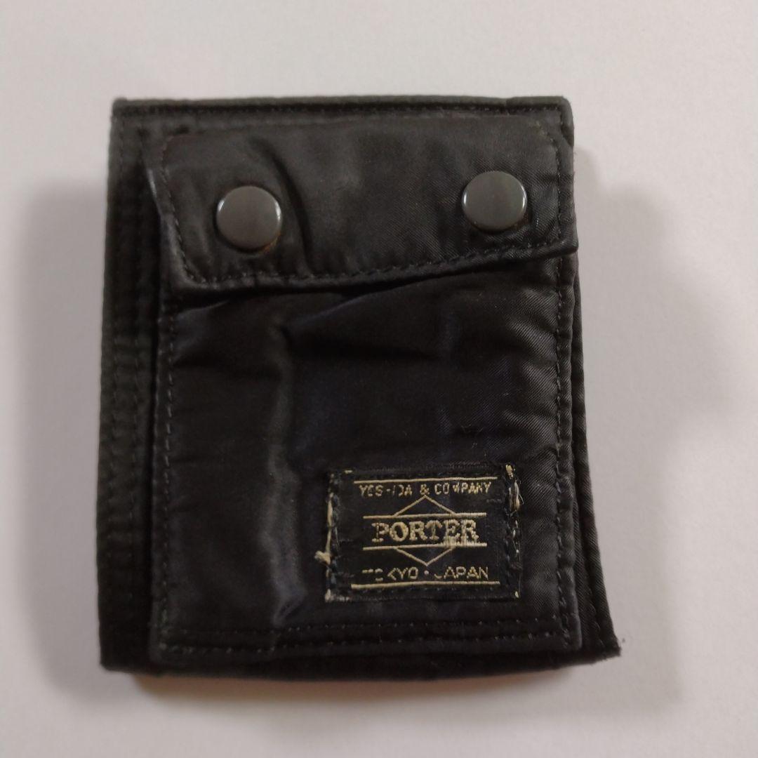 PORTER ポータータンカー黒ブラック二つ折り財布吉田カバン