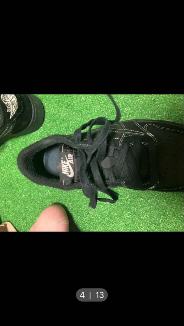 靴 nike travis scott aj1 black Phantom