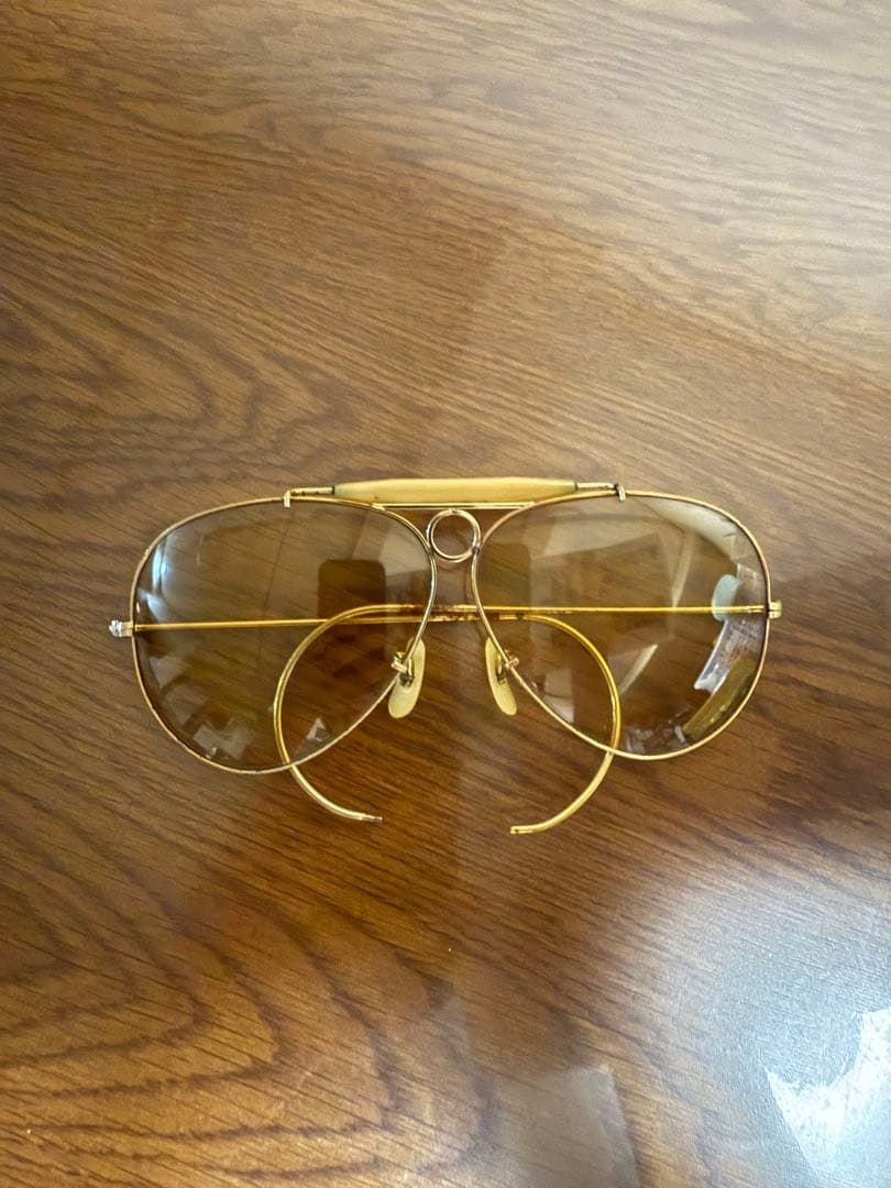 ゴールドプレート アビエーターサングラス