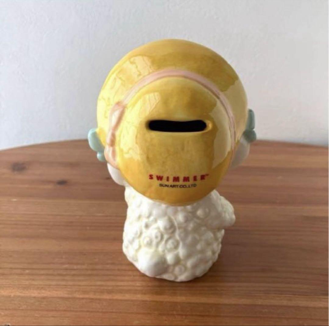 新品　スイマー　貯金箱　フラッフィー　バンク　ひつじ　羊　フィギュア