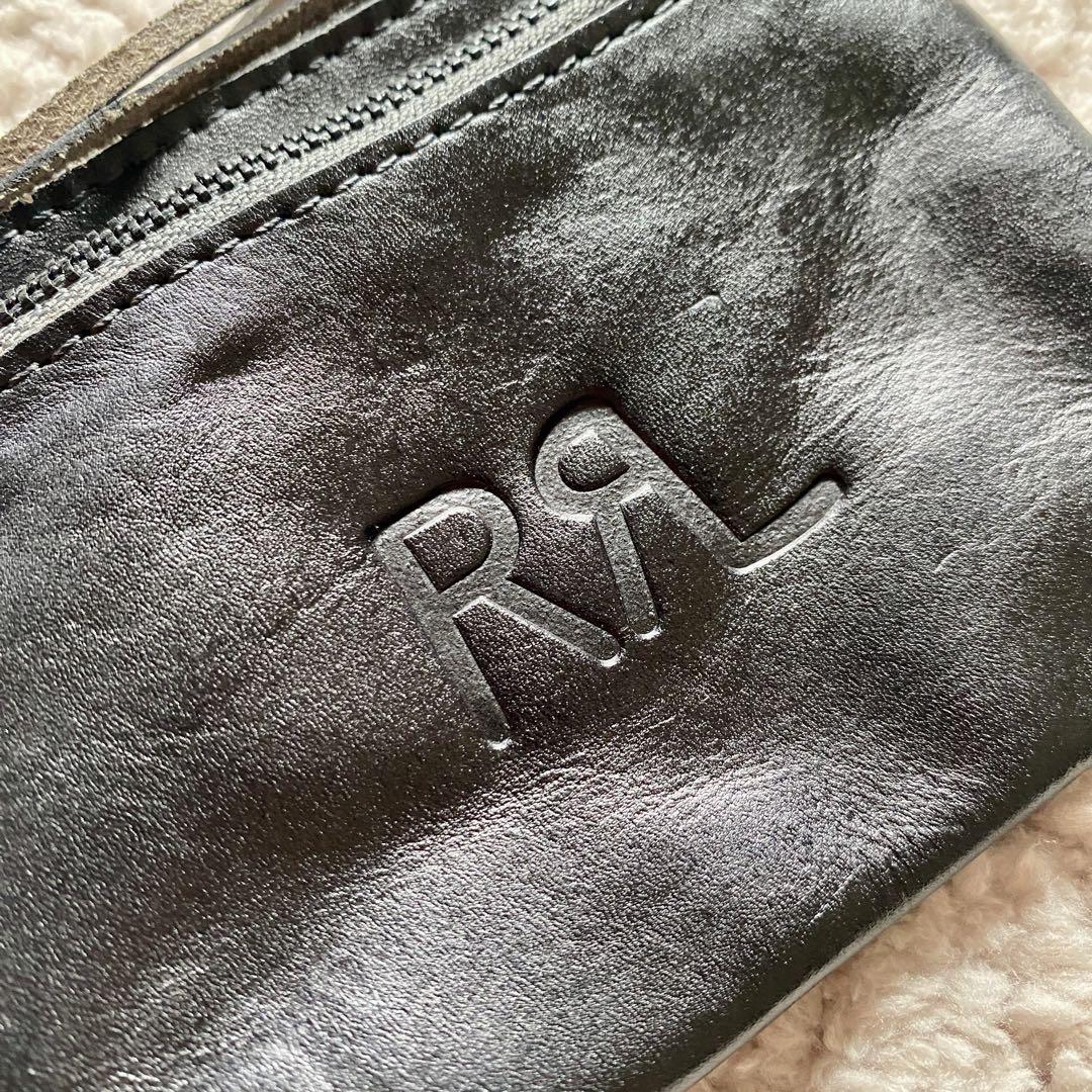 RRL ダブルアールエル 刻印ロゴコインケースレザービインテージ加工