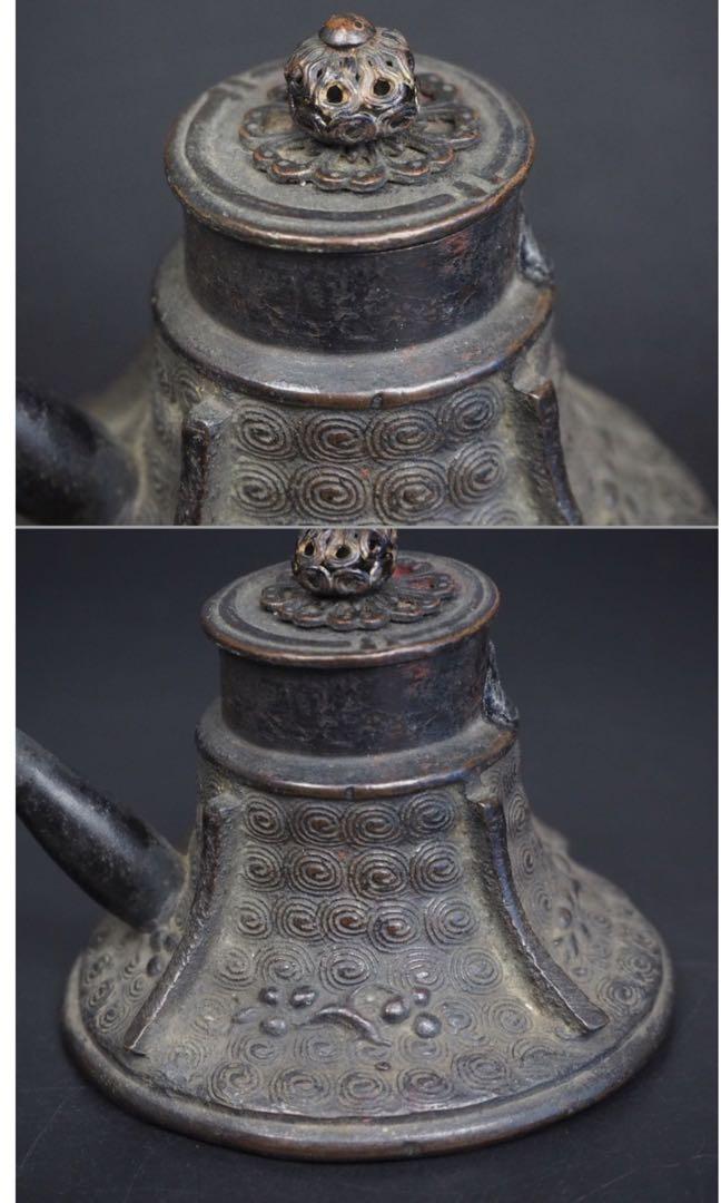 【 砂張水滴 渡来品 】　江戸時代　唐物　旧家収蔵品　　　K1005D 海外限定】 砂張水滴 渡来品 】 江戸時代 唐物 旧家収蔵品