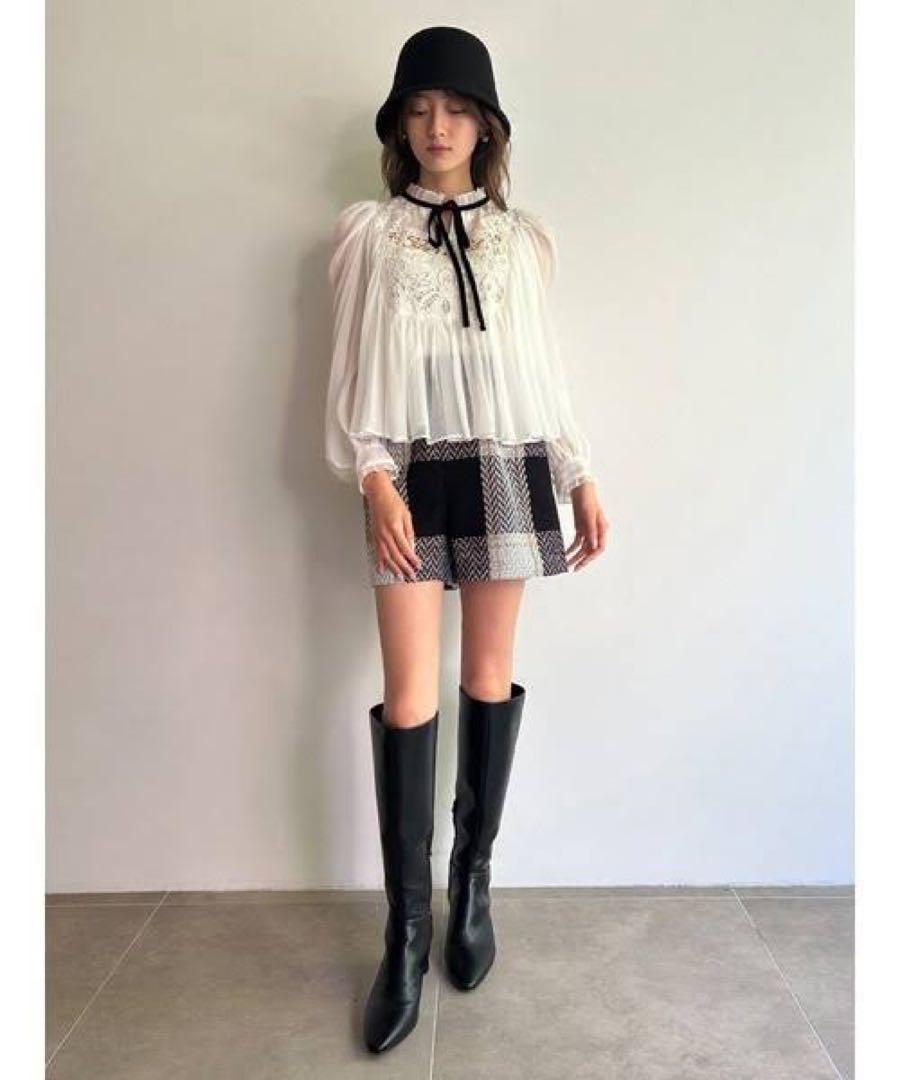 SNIDEL ロービングシンプルショートパンツ