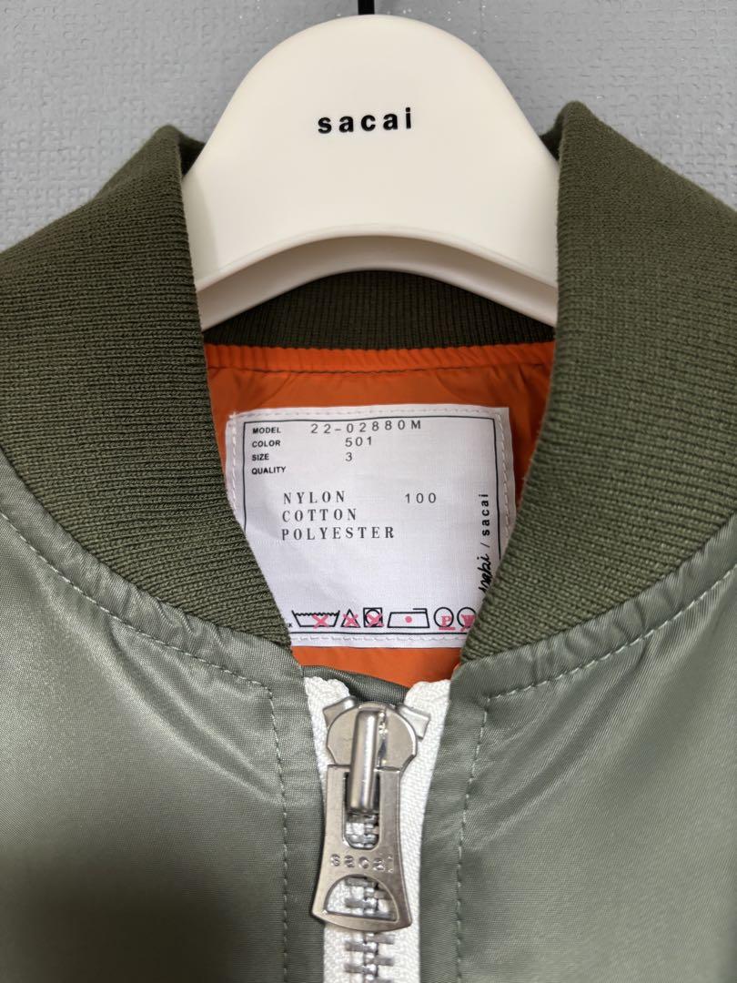 sacai madsaki MA-1ボンバージャケット 3 サカイ　NIKE