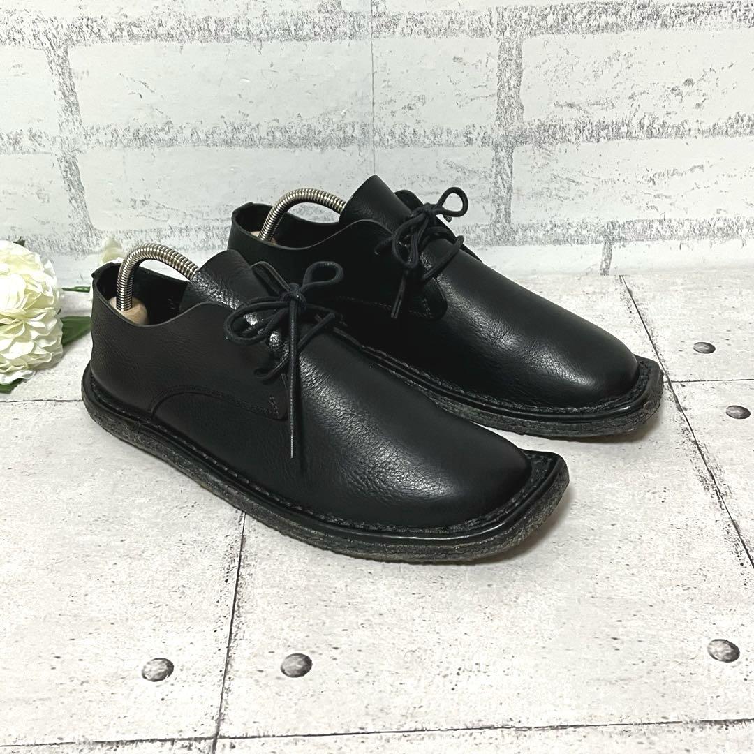 美品【トリッペン】レースアップ ラバーソールBF_001♡希少 ブラック 37
