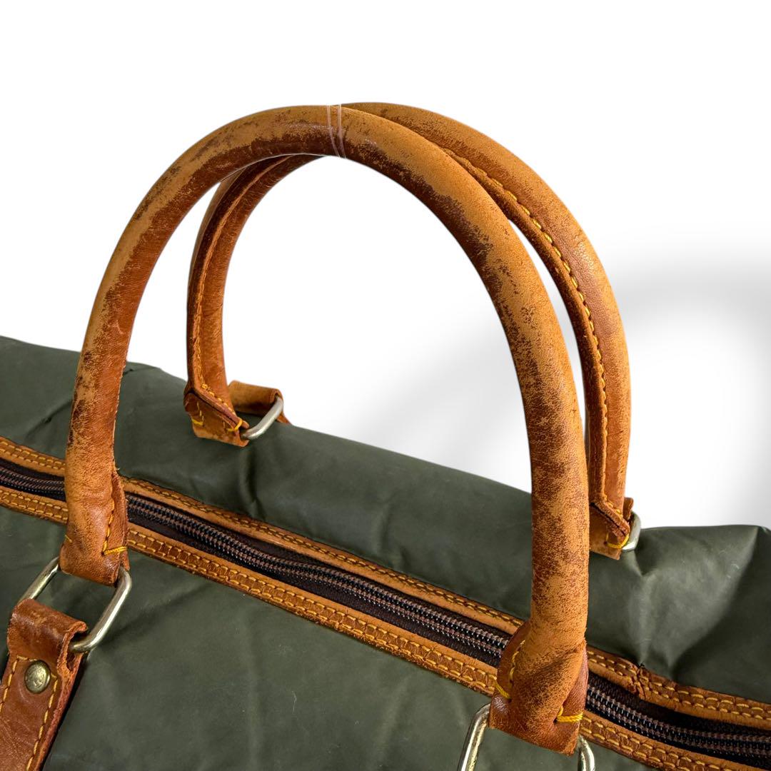 【正規品】ハンティングワールド バチュークロス ボストンバッグ 旅行鞄 ヌメ革